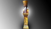 Queen Nefertiti On a Pillar (Brown)